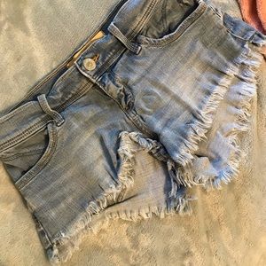 Hollister short short jean shorts